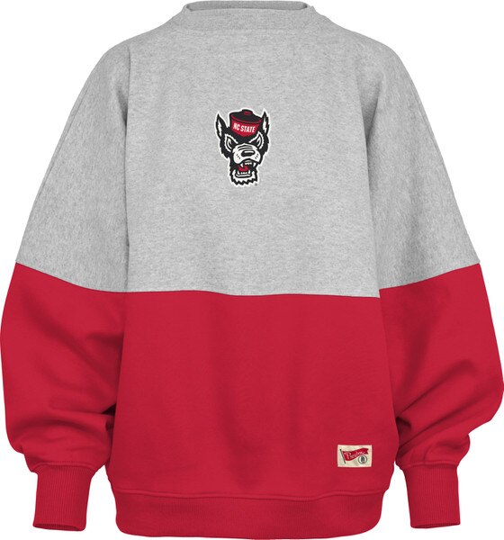 Grey/Red Ladies Oversized 2-Tone Cr